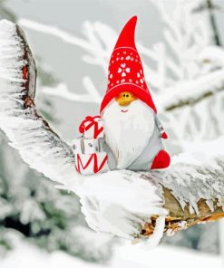 Gnome In Winter Paint By Numbers