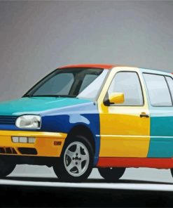 Volkswagen Golf Paint By Numbers