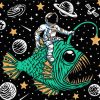 Fish In Space Paint By Numbers