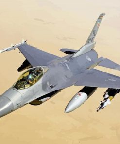F16 Aircraft Paint By Numbers
