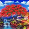 Flame Tree Art Paint By Numbers