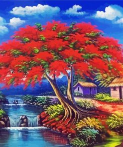 Flame Tree Art Paint By Numbers