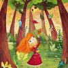 Girl Kid In Forest Paint By Numbers