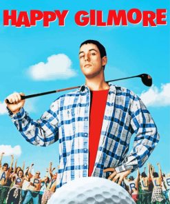 Happy Gilmore Movie paint by numbers