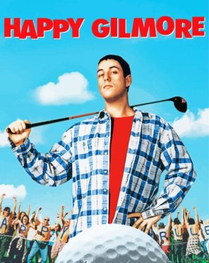 Happy Gilmore Movie paint by numbers