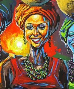 Afro Happy Women Paint By Numbers