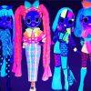 Colorful Lol Dolls Paint By Numbers