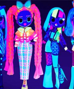 Colorful Lol Dolls Paint By Numbers
