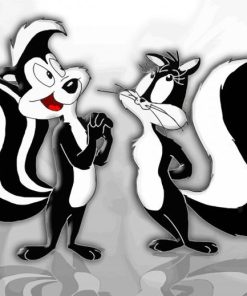 Pepe Le Pew paint by numbers
