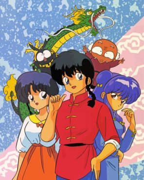 Ranma Anime Paint by Numbers