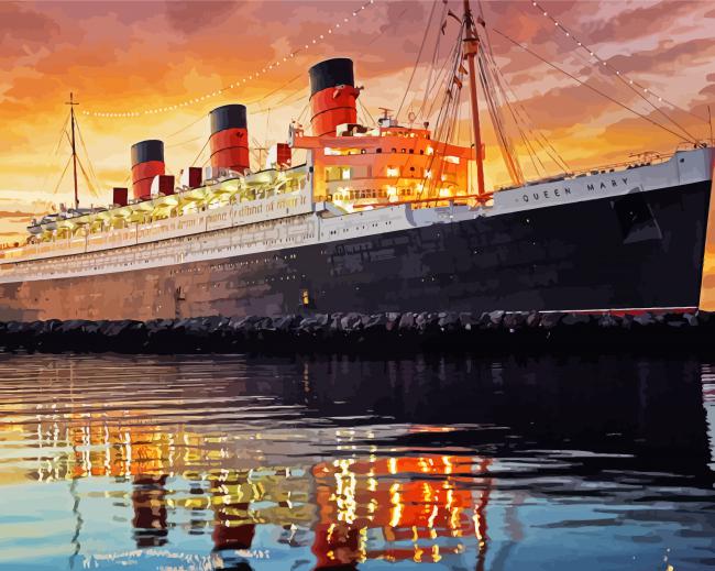 Ocean Liner Ship Paint By Numbers