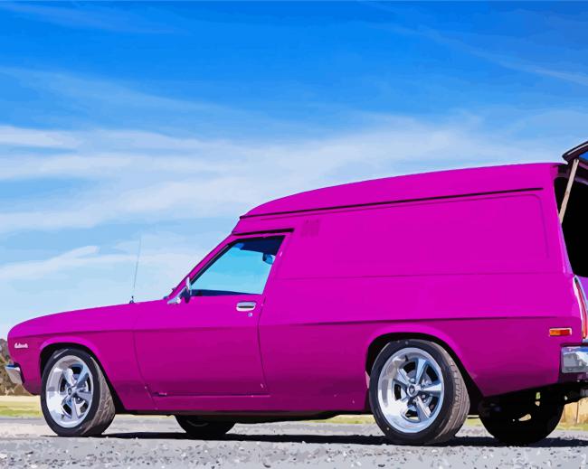 Purple Panel Van paint by numbers