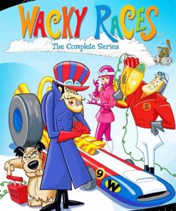 Races Wacky Poster paint by numbers