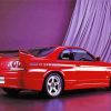 Red Skyline Car paint by numbers