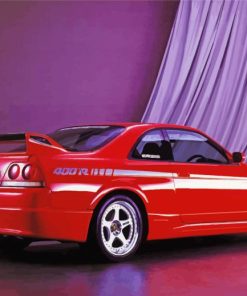 Red Skyline Car paint by numbers