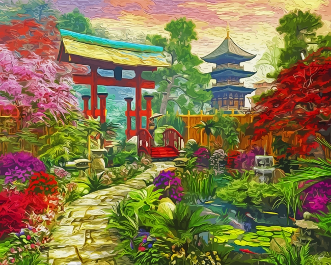 Sakura Garden Paint By Numbers