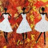 Three Girls Dancing paint by numbers