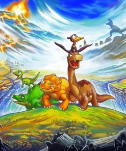 The Land Before Time Paint By Numbers