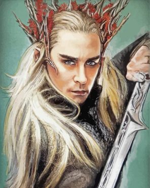 Thranduil The Hobbit Art paint by numbers