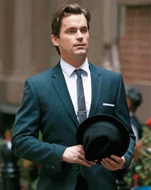 White Collar Character paint by numbers
