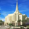 White Gilbert Temple paint by numbers