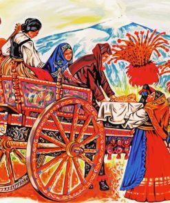 Women In Sicilian Car Paint By Numbers