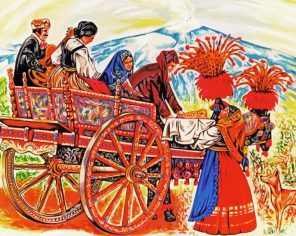 Women In Sicilian Car Paint By Numbers