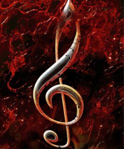 Aesthetic Treble Clef paint by numbers