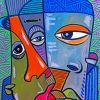 Abstract People Faces paint by numbers