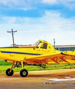 Agricultural Crop Duster paint by numbers