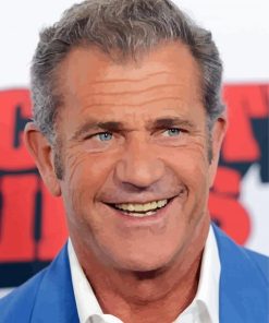 Actor Mel Gibson paint by numbers