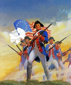 American Revolution Art Paint By Numbers