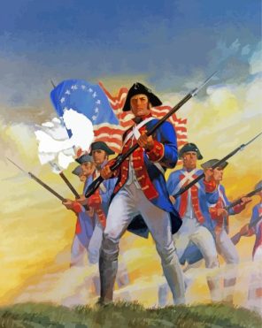 American Revolution Art Paint By Numbers