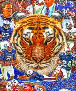 Auburn Tigers Art paint by numbers