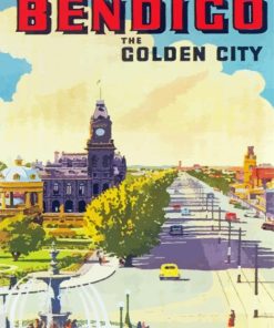 Bendigo Victoria Poster Paint By Numbers