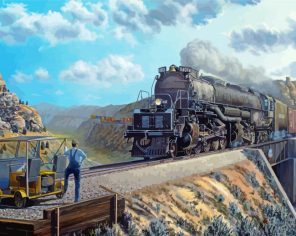 Big Boy 4014 Train Paint By Numbers