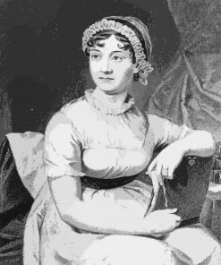 English Novelist Jane Austen paint by numbers