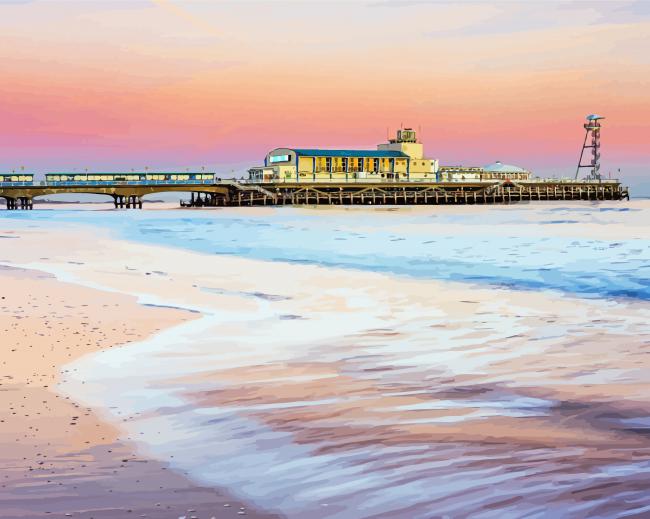 Bournemouth Pier Sunset paint by numbers