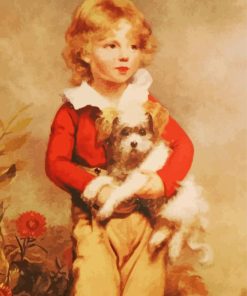 Boy And Puppy paint by numbers