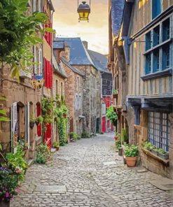Britany Alleys In France paint by numbers