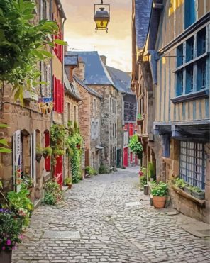 Britany Alleys In France paint by numbers