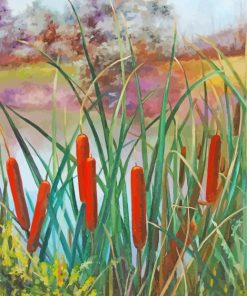 Cattail Art Paint By Numbers