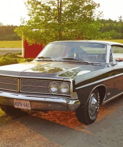 Black Ford Galaxie Paint By Numbers