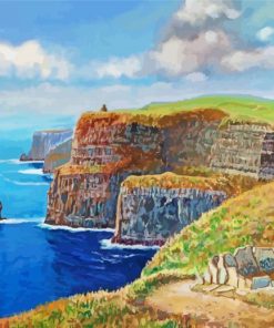 Cliff Of Moher Illustration Paint By Numbers