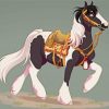 Cartoon Cob Horse Paint By Numbers