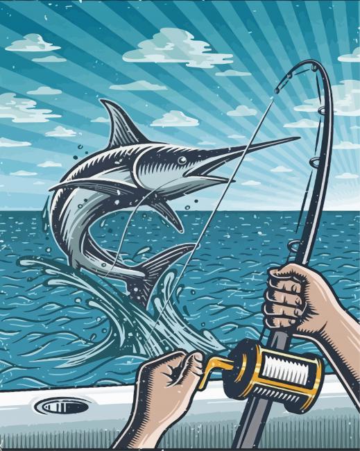 Deep Sea Fishing Paint By Numbers