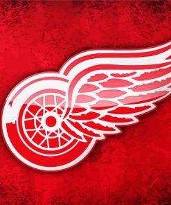 Detroit Red Wings Logo paint by numbers
