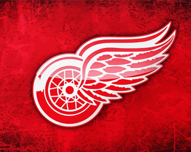 Detroit Red Wings Logo paint by numbers