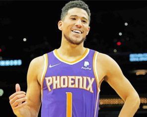 Devin Booker Player paint by numbers