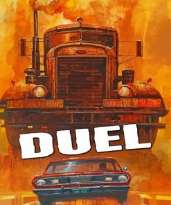Duel Movie Poster paint by numbers
